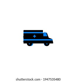 Creative ambulance icon vector colorful