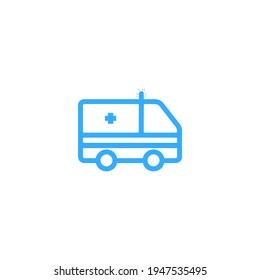 Creative ambulance icon vector colorful