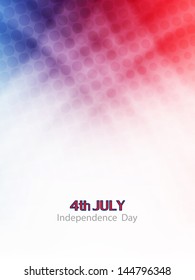 creative american flag theme background with waves and halftone for independence day. vector illustration