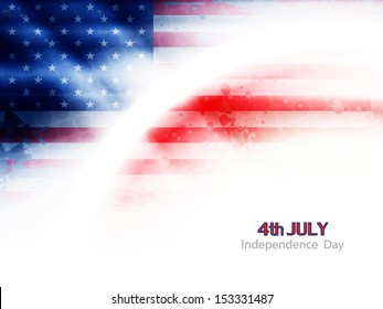 creative american flag theme background design for independence day. vector illustration