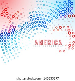 creative american independence day background design