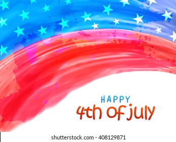Creative American National Flag color background for 4th of July, Independence Day celebration.
