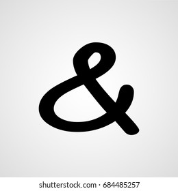 Creative ampersand vector icon