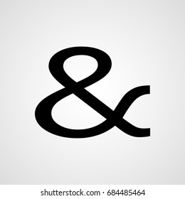 Creative ampersand vector icon