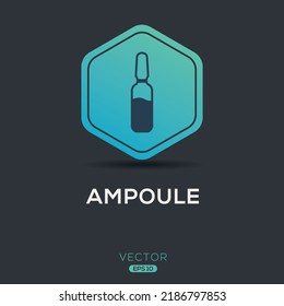 Creative (Ampoule) Icon, Vector sign.