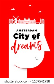 Creative Amsterdam City Poster Idea
