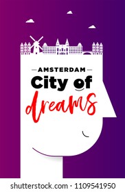 Creative Amsterdam City Poster Idea