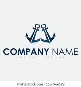 Creative Anchor Logo design 