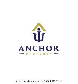 Creative Anchor For Property Logo Design