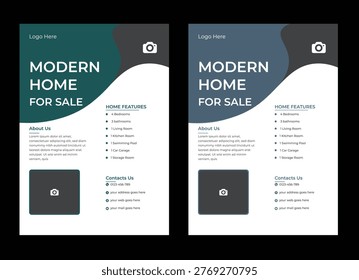Creative ande unique stylish mordern real state flyer template design Real Estate Flyer Layout
