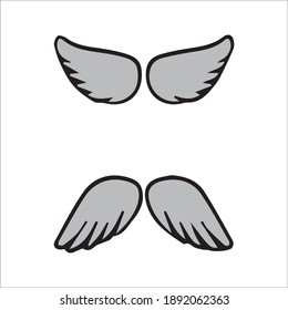 creative angle wings vector set collection