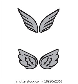 creative angle wings vector set collection