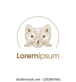 Creative animal combination logo design. Vector image.