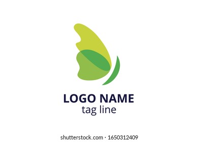 Creative animal icon fly butterfly sign design. Template logo for beauty business like spa skincare, fashion. Or any other modern corporate, consultant, investment, company.