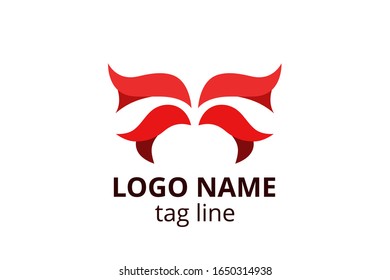 Creative animal icon fly butterfly sign design. Template logo for beauty business like spa skincare, fashion. Or any other modern corporate, consultant, investment, company.