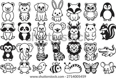 Creative Animal line Art Design