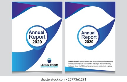 creative annual report brochure template design