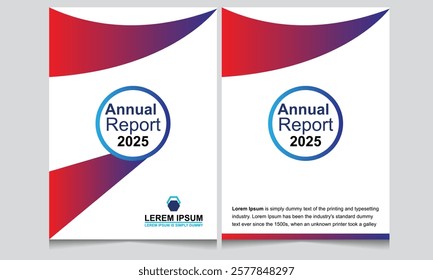 creative Annual report brochure template design