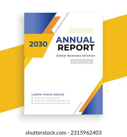 creative  annual report business flyer template