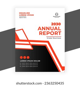 creative  annual report business flyer template