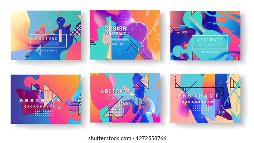 Creative annual report design vector collection. Report covers graphic design. Vector