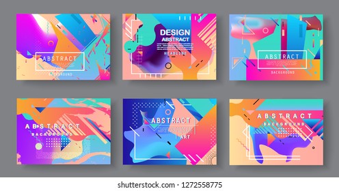 Creative annual report design vector collection. Report covers graphic design. Vector