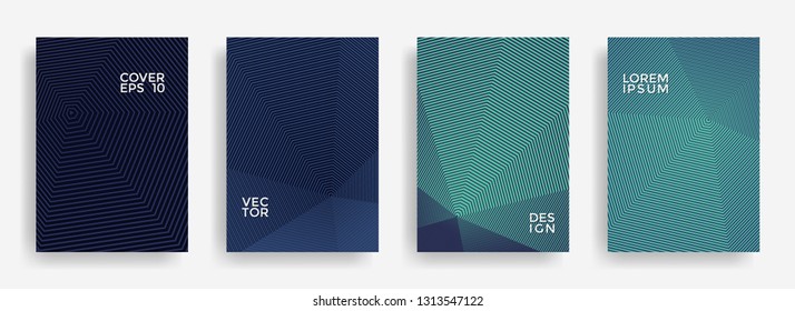 Creative annual report design vector collection. Halftone grid texture cover page layout templates set. Report covers geometric design, business brochure pages corporate banners. Creative annual report design vector collection. Halftone grid texture cover page layout templates set. Report covers geometric design, business brochure pages corporate banners.