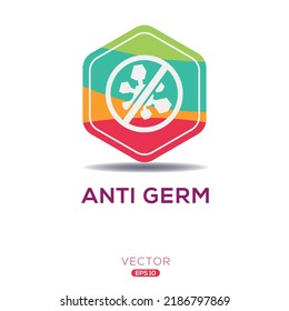 Creative (Anti Germ) Icon, Vector Sign.