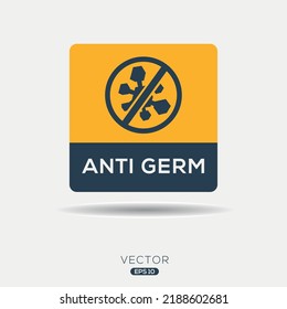 Creative (Anti Germ) Icon, Vector Sign.