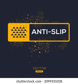 Creative (Anti slip) Icon ,Vector sign.