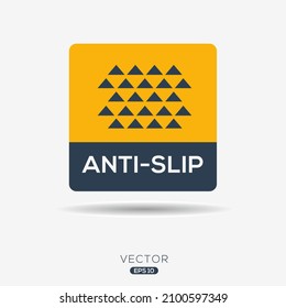 Creative (Anti Slip) Icon ,Vector Sign.