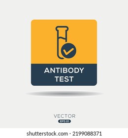Creative (Antibody test) Icon, Vector sign.