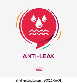 Creative (Anti-leak) Icon ,Vector sign.