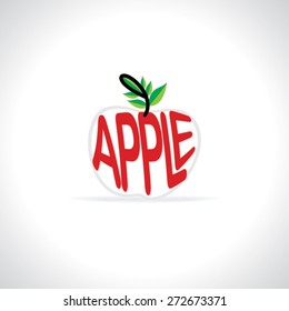 creative apple vector illustration