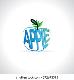 creative apple vector illustration