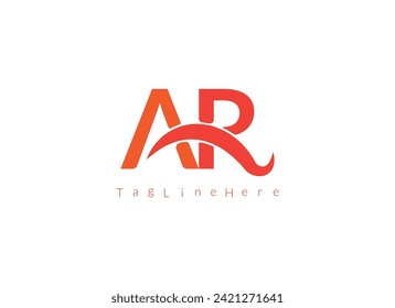 creative AR  latter logo .company logo.