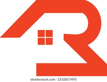 Creative AR logo design. AR house logo design. RA real estate logo vectors. AR house building vectors royalty free download