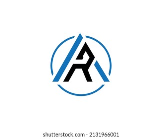 Creative AR And RA letter Logo Icon Design Concept Vector Template illustration.	