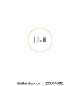 Creative Arabic Calligraphy. (Shams) In Arabic name means sun. Logo vector illustration.
