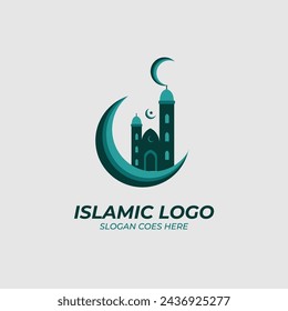 Kreatives Arabisch Islamisch Ramadan Kareem in Halbmondform mit Lampe für den Heiligen Monat des muslimischen Gemeindefestivs Vektor-Design-Illustration