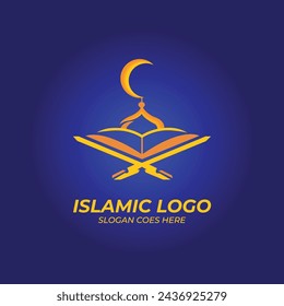 Creative Arabic Islamic Ramadan Kareem in crescent moon shape with lamp for Holy Month of Muslim Community Festival celebration vector design illustration