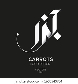 Creative Arabic Text Mean in English (Carrots) .