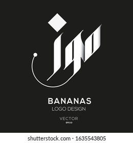 Creative Arabic Text Mean in English (Bananas) .