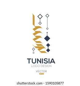 Creative Arabic typography Mean in English ( Tunisia ) , Arabic Calligraphy  
