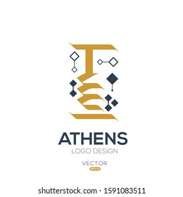 Creative Arabic typography Mean in English ( Athens ) , Arabic Calligraphy  