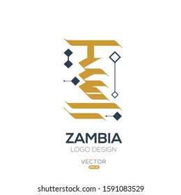 Creative Arabic typography Mean in English ( Zambia ) , Arabic Calligraphy  