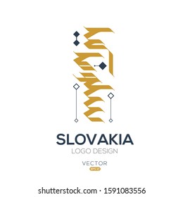 Creative Arabic typography Mean in English ( Slovakia ) , Arabic Calligraphy  