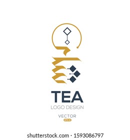 Creative Arabic typography Mean in English ( Tea ) , Arabic Calligraphy  