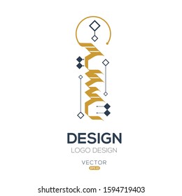 Creative Arabic typography Mean in English ( Design ) , Arabic Calligraphy  