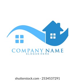 Vector de diseño de logotipo de propiedad de arco creativo